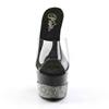 Pleaser - ADORE7013 Mules à talons - Chaussures de pole dance - Noir/Transparent Product image